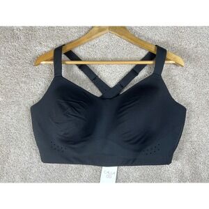 CALIA Empower High Support Sports Bra Black 42D WAX37111E Activewear NWT